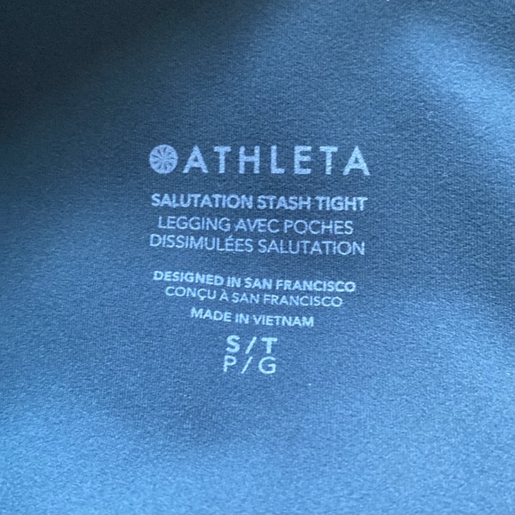 NWT SALUTATION STASH HIGH RISE LEGGING from Athleta in Cypress - Picture 9 of 9